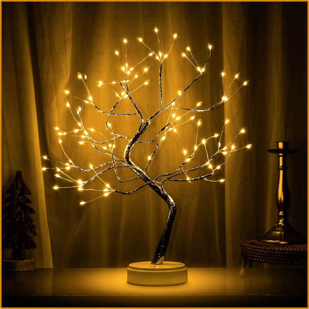 Arbre lumineux LED. Arbre féerique à lumière apaisante pour une ambiance magique